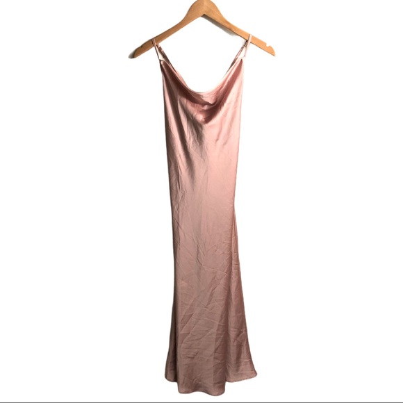 Show Me Your Mumu Verona Cowl Dress Rose Gold Luxe - Picture 3 of 4